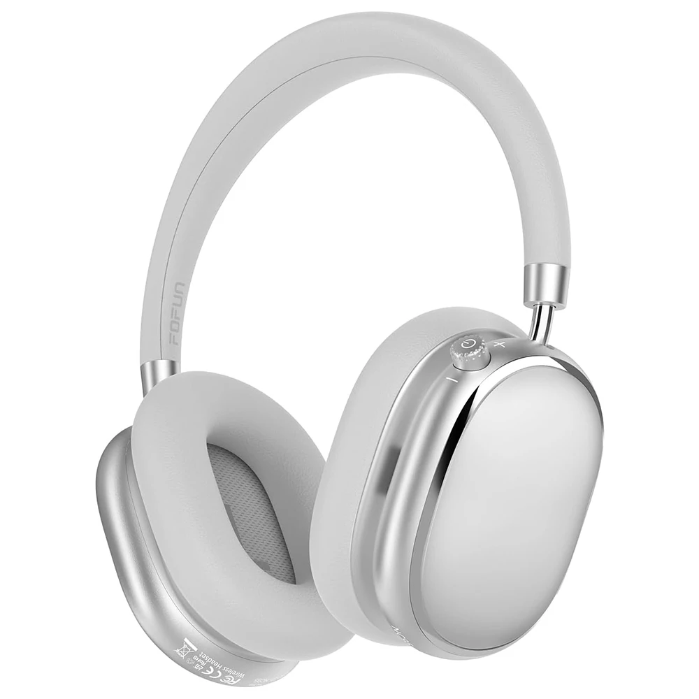 Anc Wireless Over Ear Headphones - หูฟังตัดเสียงรบกวนแบบไฮบริด, เล่นเพลงได้นาน 120 ชั่วโมง, ระบบตัดเสียงรบกวน ANC,