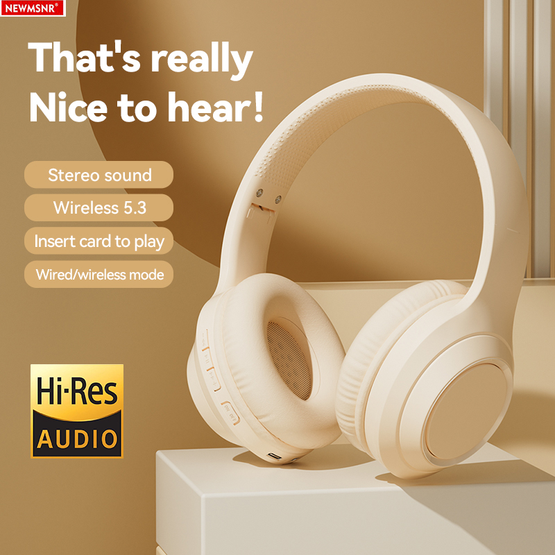 Anc Wireless Over Ear Headphones - หูฟังสเตอริโอเสียงรอบทิศทาง หูฟังบลูทูธไร้สาย ครอบหู ลดเสียงรบกวน หูฟังสำหรับเล่นกีฬาและเกมเมอร์ พร้อมไมโครโฟน