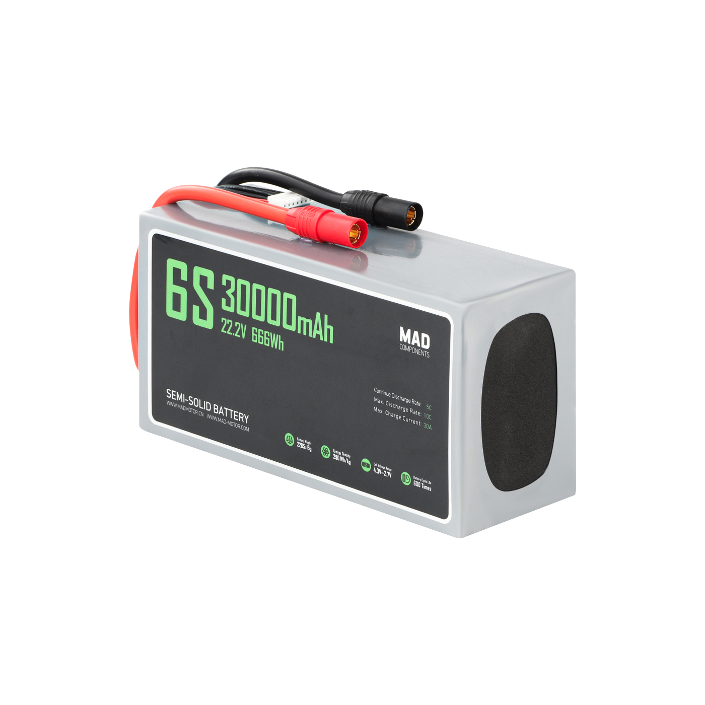 Drones - แบตเตอรี่ลิเธียมโซลิดสเตทสำหรับโดรนกำลังสูง ATV 6S 30Ah 6s Lipo