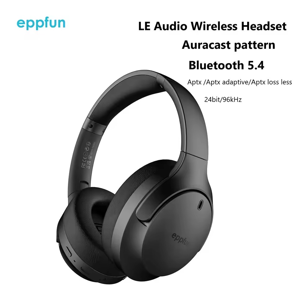 Anc Wireless Over Ear Headphones - Eppfun LE Audio Auracast หูฟังบลูทูธ 5.4,