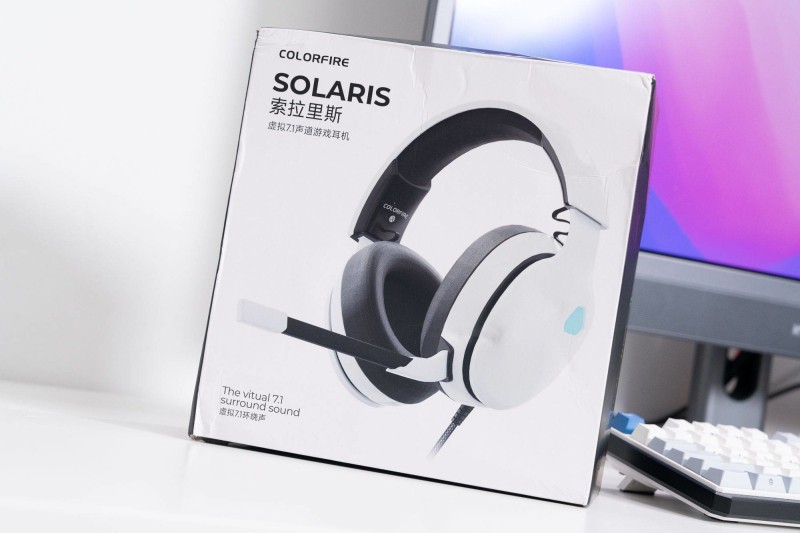 Gaming Headset With Mic Rgb - Colorfire Solaris ชุดหูฟังแบบมีสาย USB สีขาวเสมือน 7.1