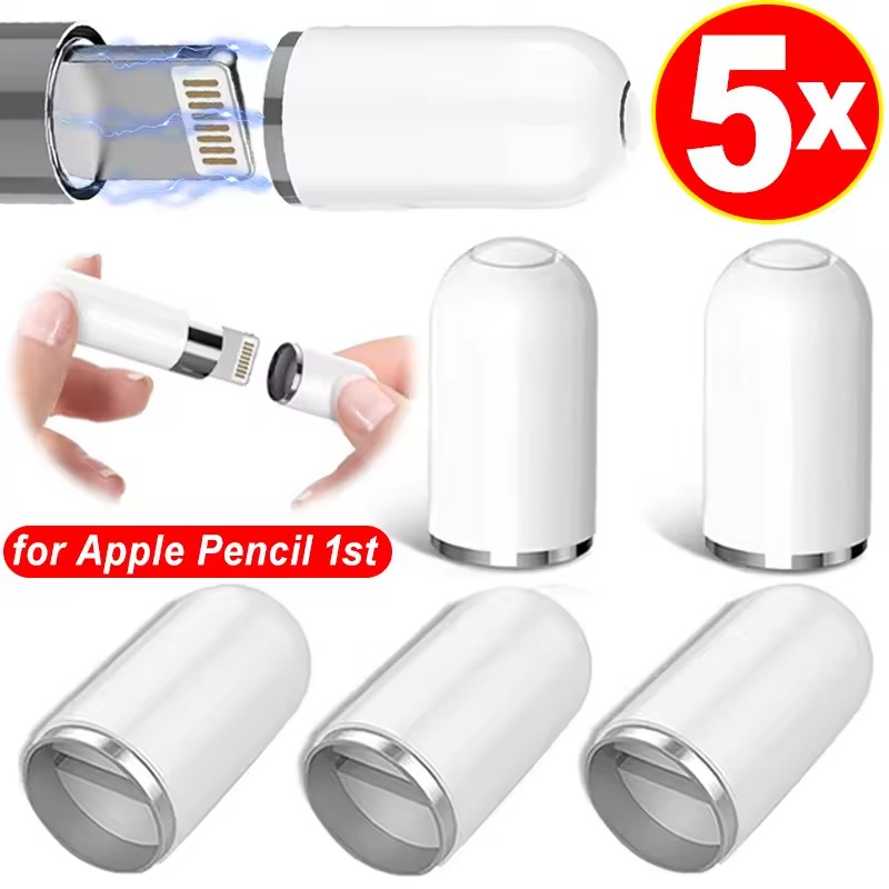 Tablets - ฝาครอบแม่เหล็กสำหรับ Apple Pencil 1 ฝาครอบป้องกันปากกาสไตลัส ฝาครอบแม่เหล็กสำหรับเปลี่ยน