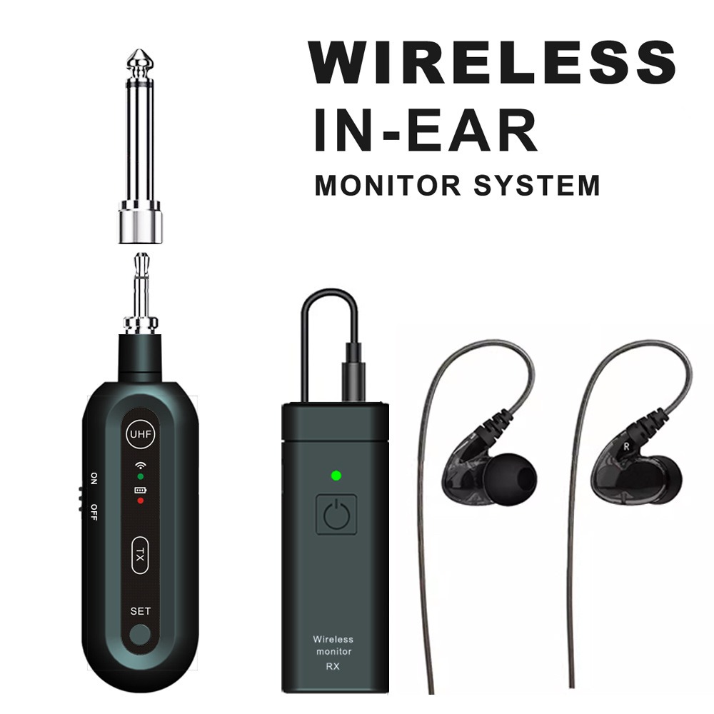 In Ear Monitors For Singers - ระบบมอนิเตอร์ไร้สายแบบโมโน M1 UHF ระบบส่งสัญญาณเสียงแบบเรียลไทม์ สำหรับนักร้อง วงดนตรี