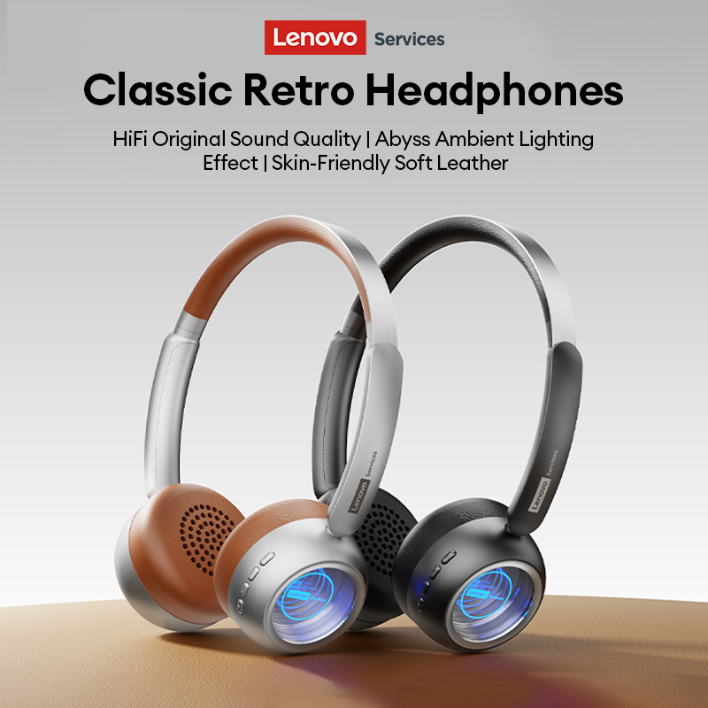Anc Wireless Over Ear Headphones - เลอโนโว LS101 เรโทร เมลลาร์ด บลูทูธ 6.0