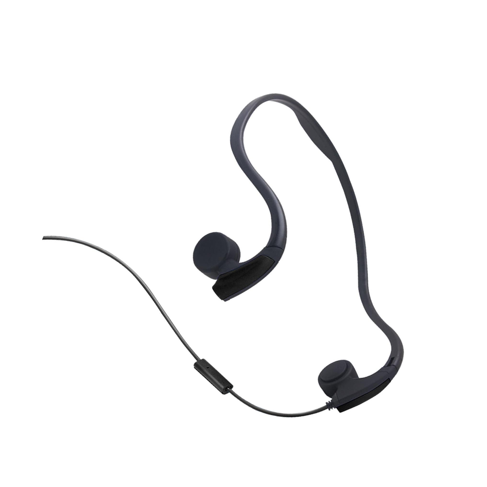 Bone Conduction Running Headphones - ชุดหูฟังแบบมีสาย Bone Conduction การควบคุมด้วยเสียงสําหรับการวิ่งกีฬากลางแจ้งสีส้ม