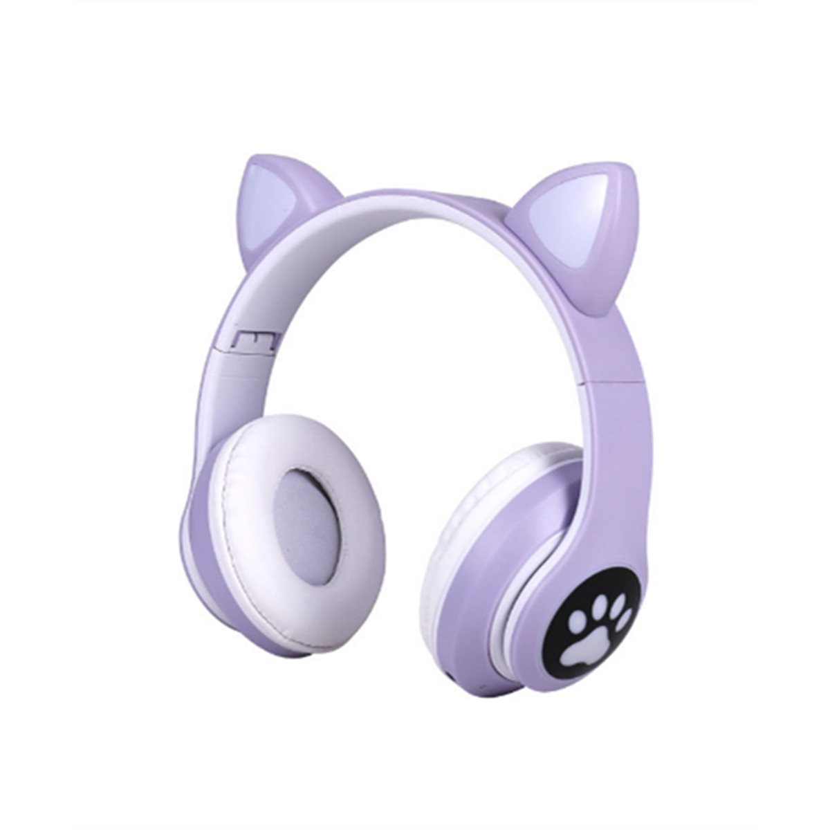 Cat Ear Bluetooth Headset Led - DT75BG ชุดหูฟังบลูทูธหูแมวน่ารักพร้อมชุดหูฟังไร้สาย LED ชุดหูฟังสเตอริโอแบบพับได้พร้อมไมโครโฟน