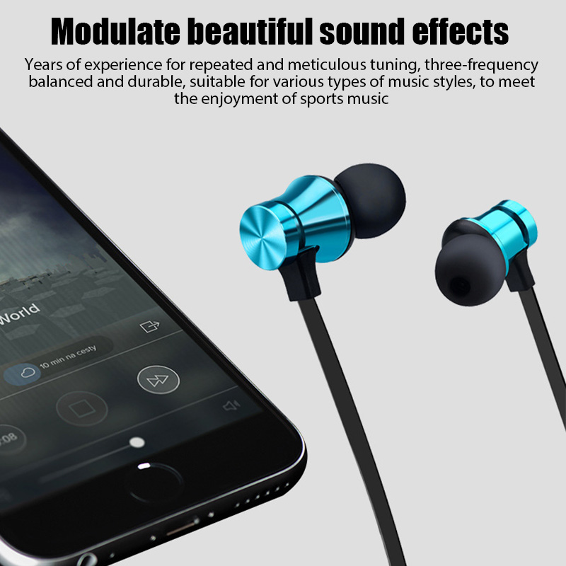 หูฟังบลูทูธ 4.2 ไร้สายแบบคล้อง - Magnetic Neckband Sports Earphones บทวิจารณ์และราคา