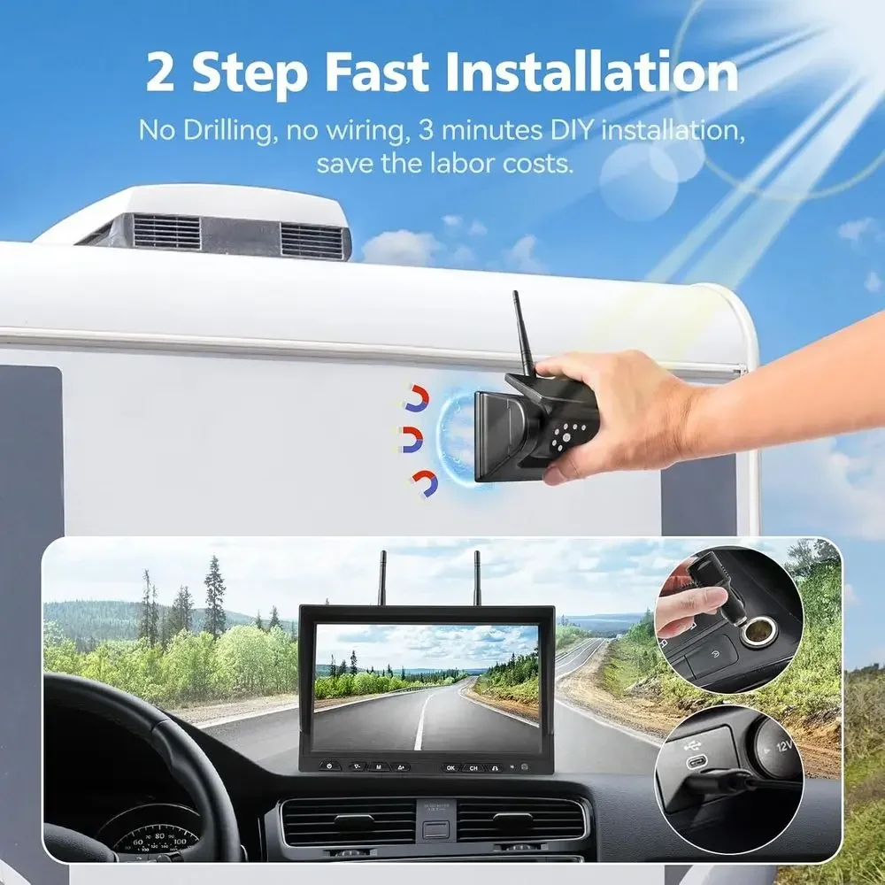 กล้องมองหลังไร้สายพลังงานแสงอา - Cameras บทวิจารณ์และราคา