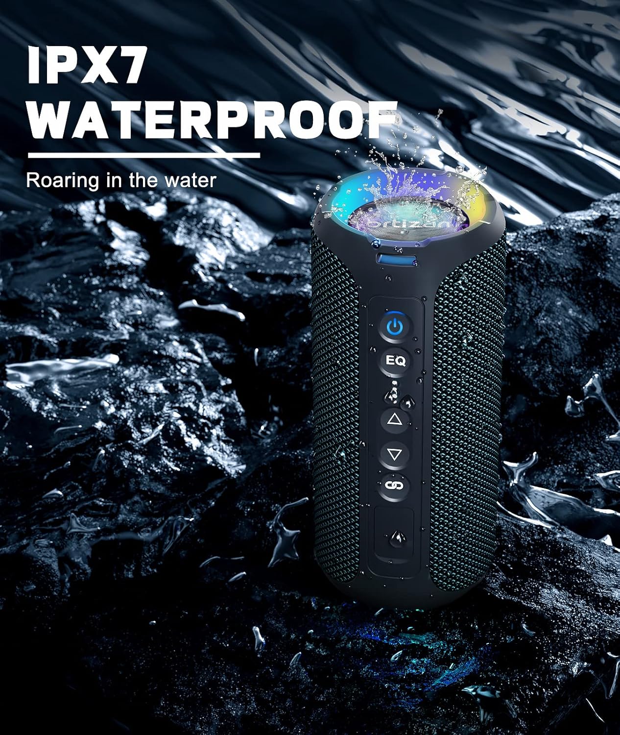 Ortizan ลําโพงบลูทูธ 40W เสียง - Portable Bluetooth Speaker Waterproof Ipx7 บทวิจารณ์และราคา