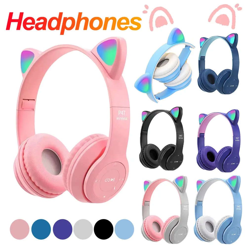 หูฟังบลูทูธไร้สายแบบมีไฟ LED ร - Cat Ear Bluetooth Headset Led บทวิจารณ์และราคา