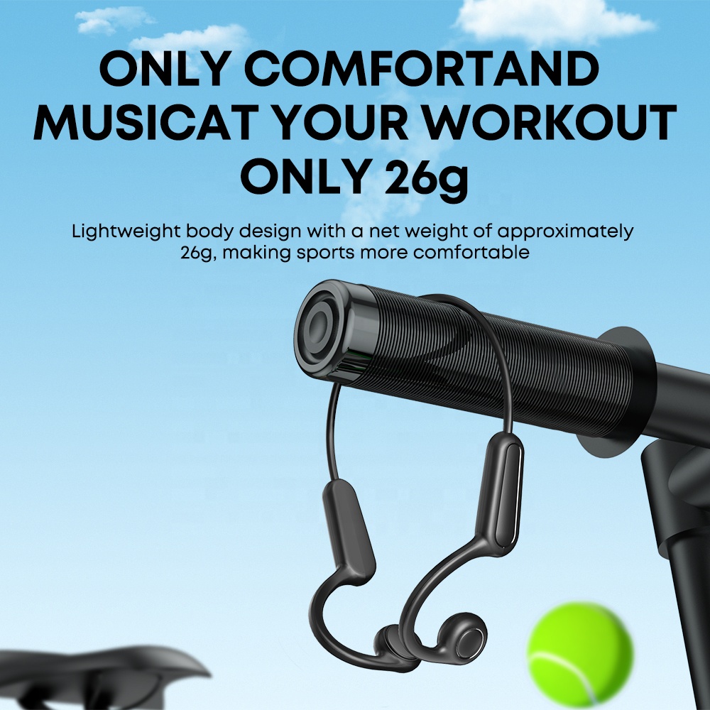 หูฟังไร้สายสำหรับเล่นกีฬา BT 5 - Bone Conduction Running Headphones บทวิจารณ์และราคา