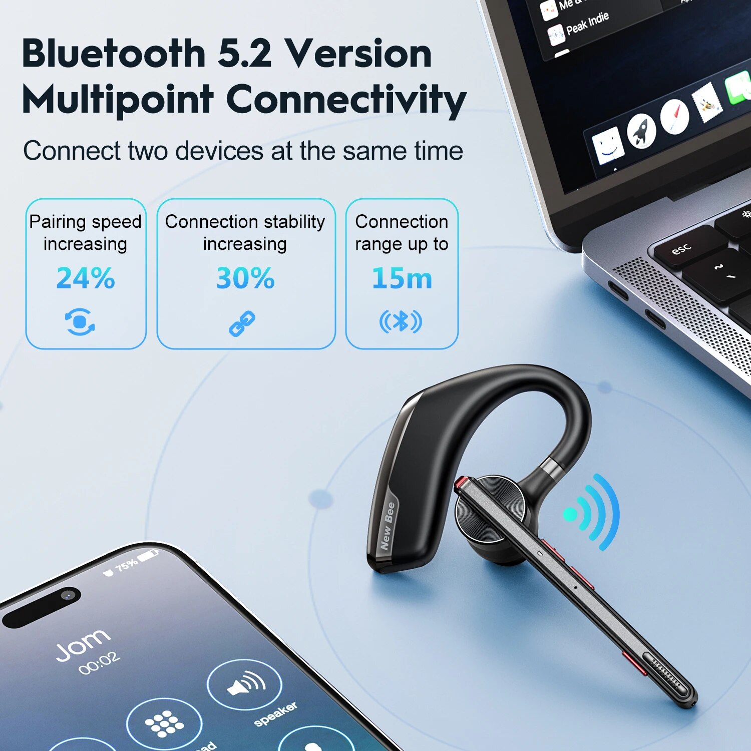 ใหม่หูฟังบลูทูธ5.2ไร้สายพร้อมไ - Type C Wired Earphones With Mic บทวิจารณ์และราคา