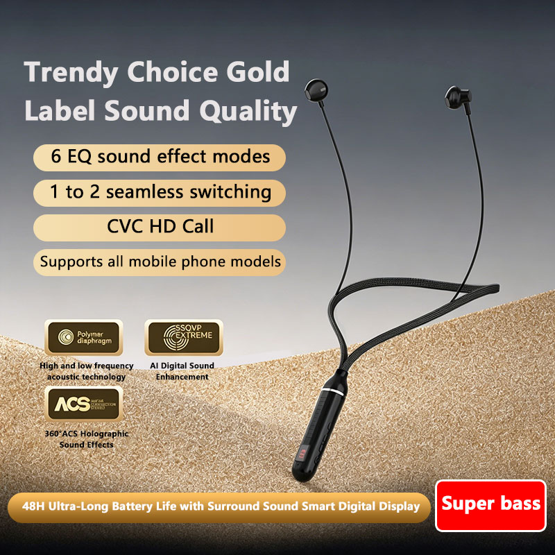    หูฟังบลูทูธไร้สายแบบคล้องค - Magnetic Neckband Sports Earphones บทวิจารณ์และราคา