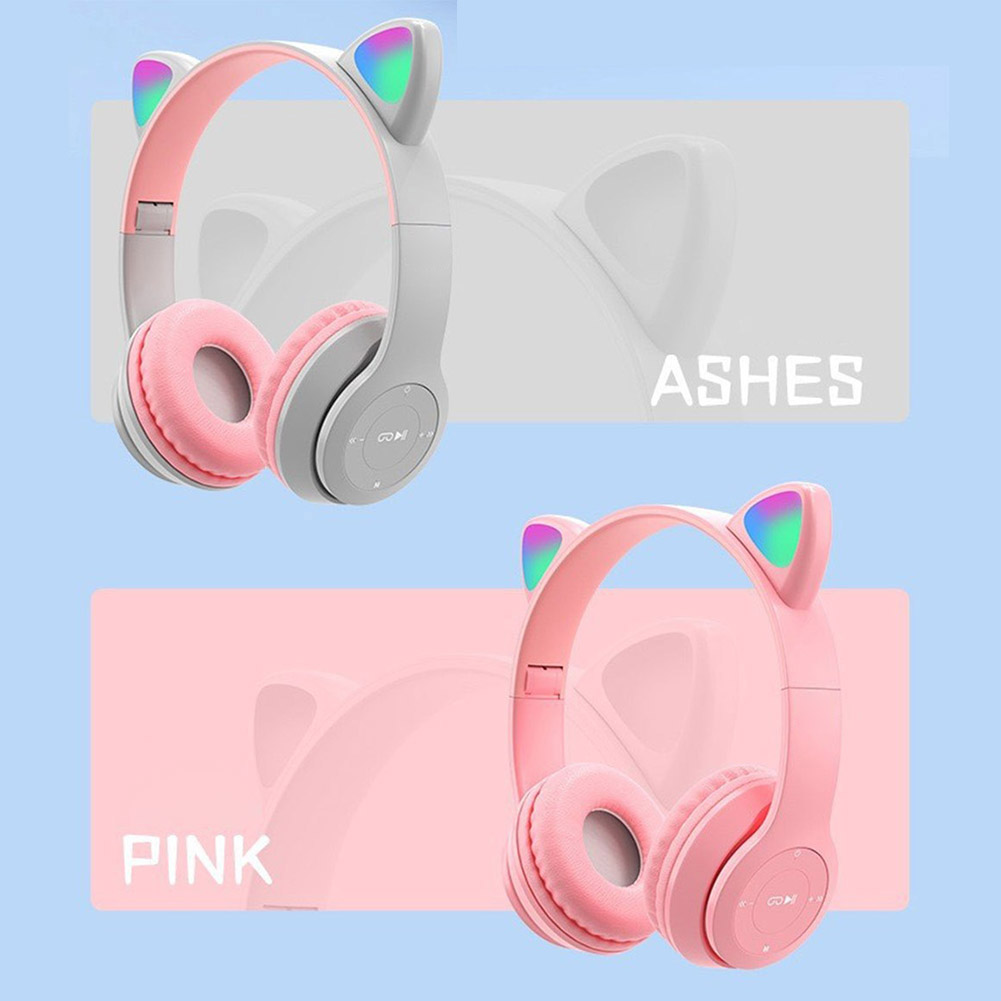 หูฟังบลูทูธหูแมวน่ารักไฟ LED แ - Cat Ear Bluetooth Headset Led บทวิจารณ์และราคา
