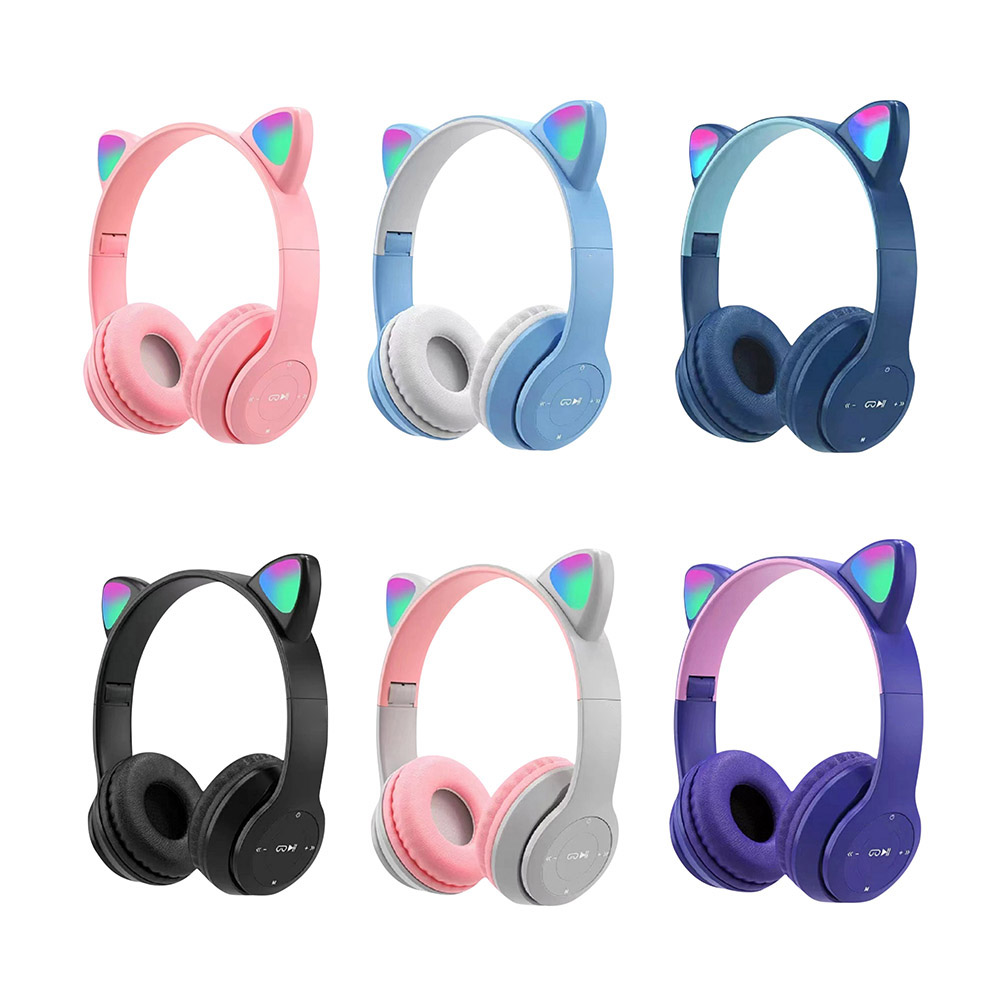 หูฟังบลูทูธหูแมวน่ารักไฟ LED แ - Cat Ear Bluetooth Headset Led บทวิจารณ์และราคา