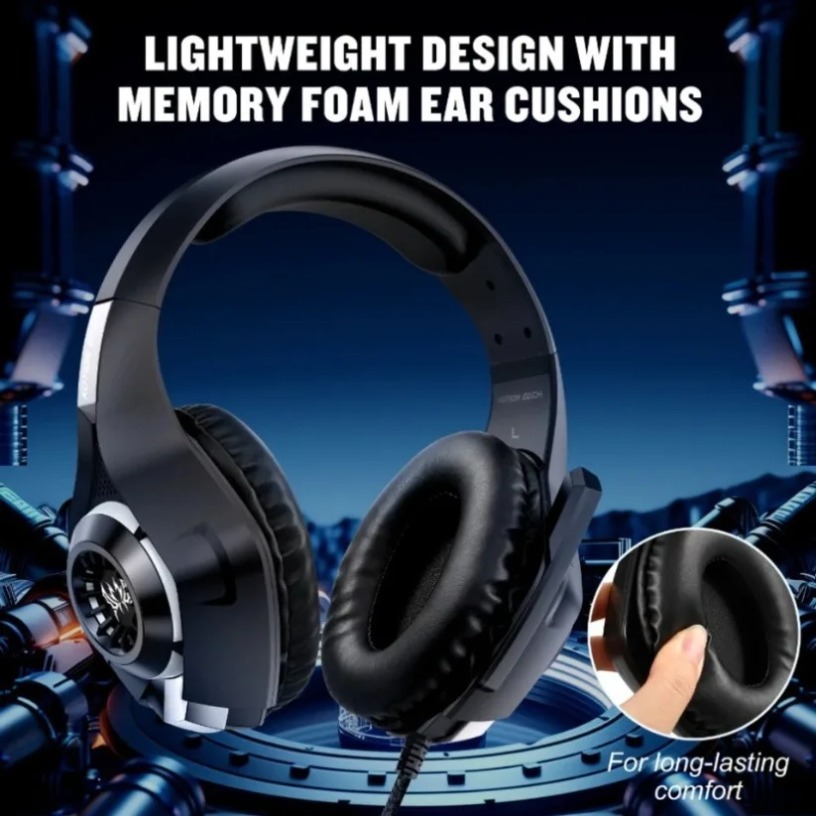 หูฟังเกมมิ่งแบบมีสายพร้อมไมโคร - Gaming Headset With Mic Rgb บทวิจารณ์และราคา