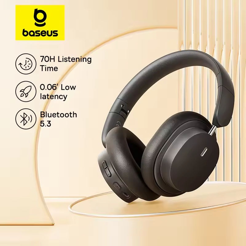 หูฟังไร้สาย Baseus Bowie D05 ร - Anc Wireless Over Ear Headphones บทวิจารณ์และราคา