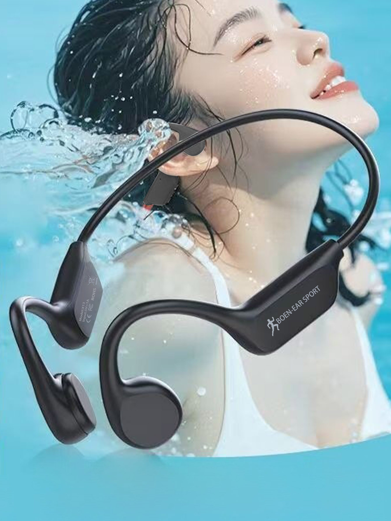 หูฟังบลูทูธแบบเปิดหู ระบบนำเสี - Bone Conduction Running Headphones บทวิจารณ์และราคา