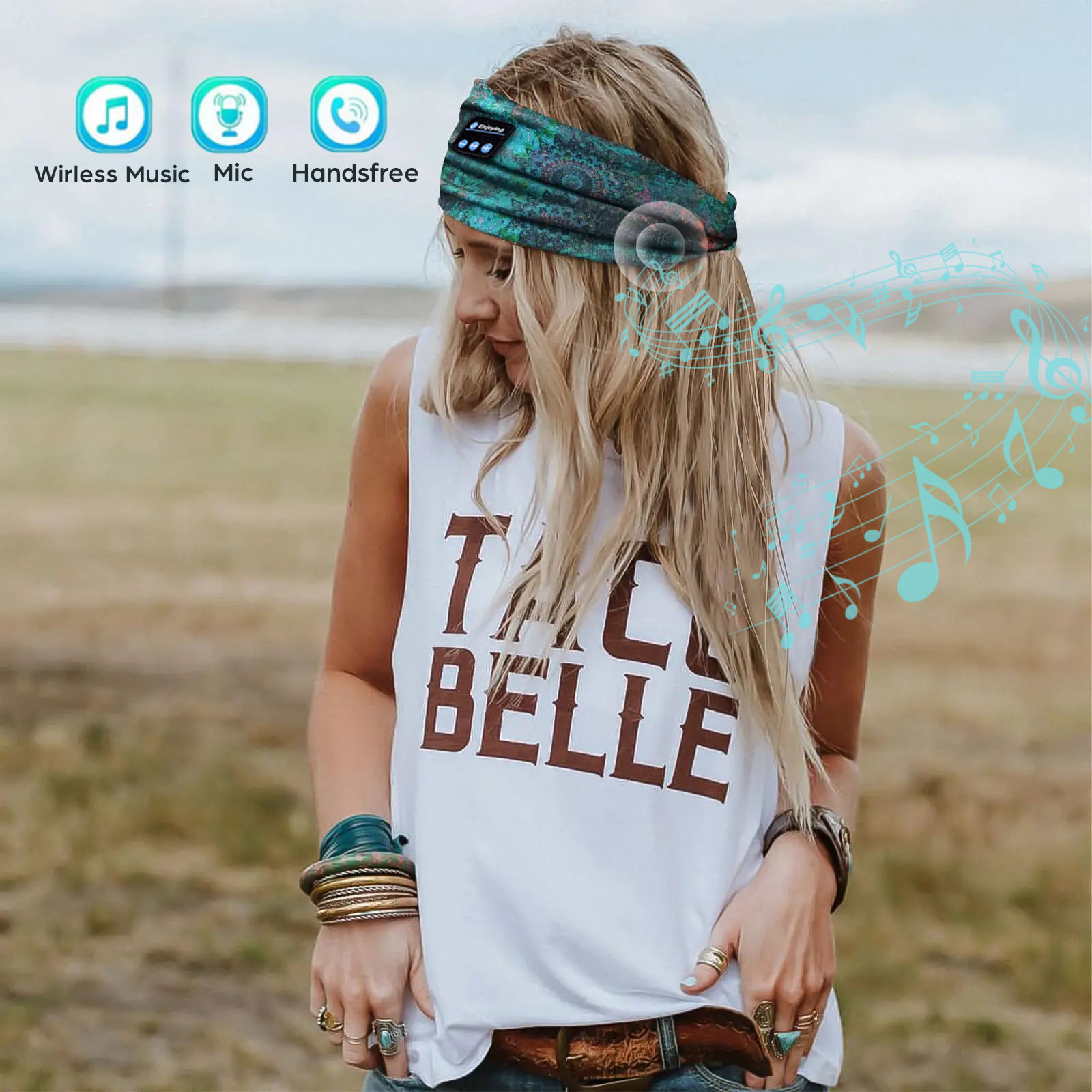 2025 หูฟังไร้สายบลูทูธ Boho กี - Sleep Mask Headphones Bluetooth บทวิจารณ์และราคา