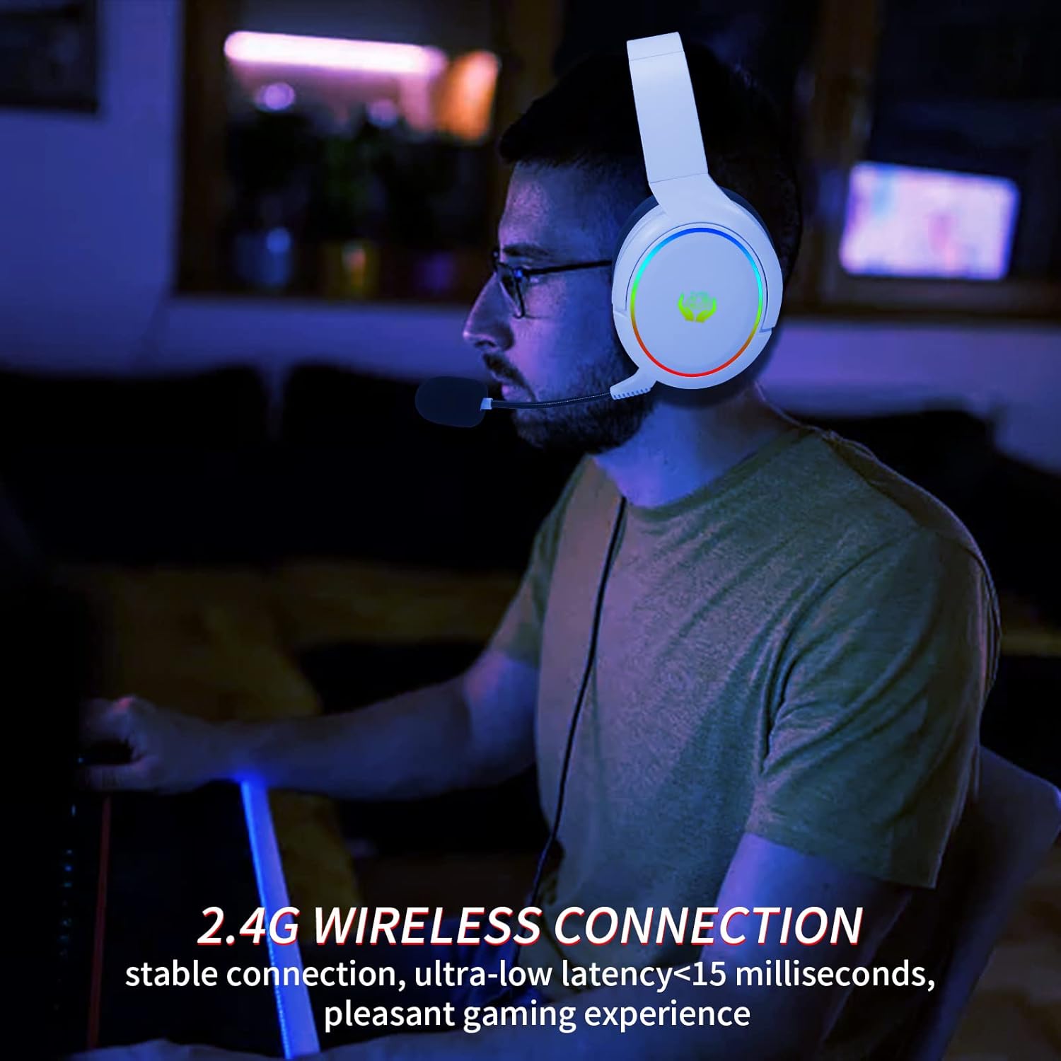 HUO JI ชุดหูฟังสําหรับเล่นเกมไ - Gaming Headset With Mic Rgb บทวิจารณ์และราคา