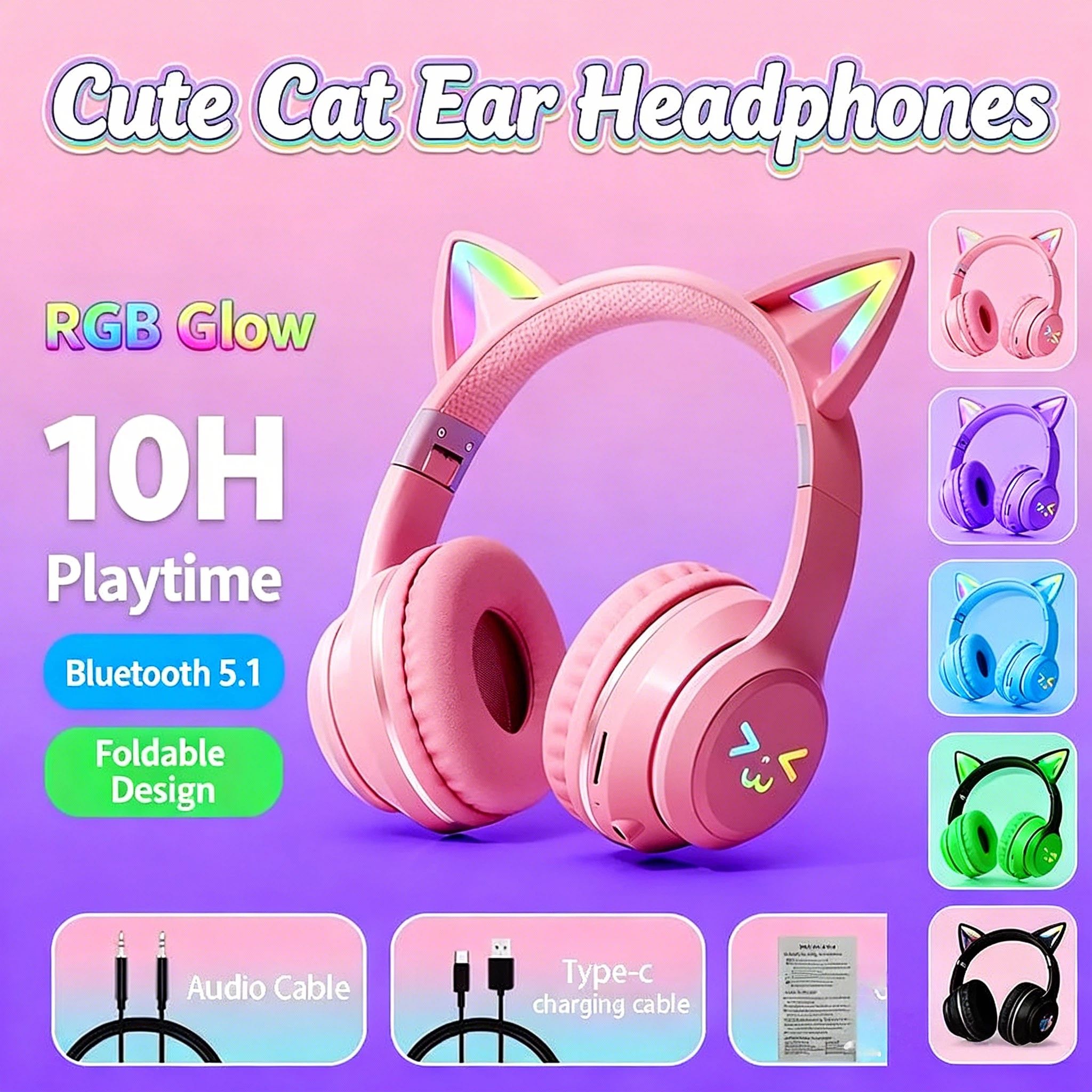 หูฟังบลูทูธ 5.3 รุ่นใหม่ปี 202 - Gaming Headset With Mic Rgb บทวิจารณ์และราคา