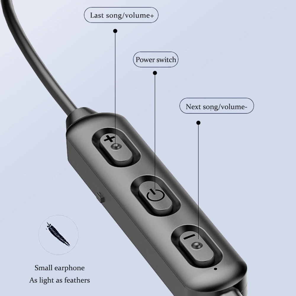ไร้สายบลูทูธ5.0หูฟังกีฬาแม่เหล - Magnetic Neckband Sports Earphones บทวิจารณ์และราคา