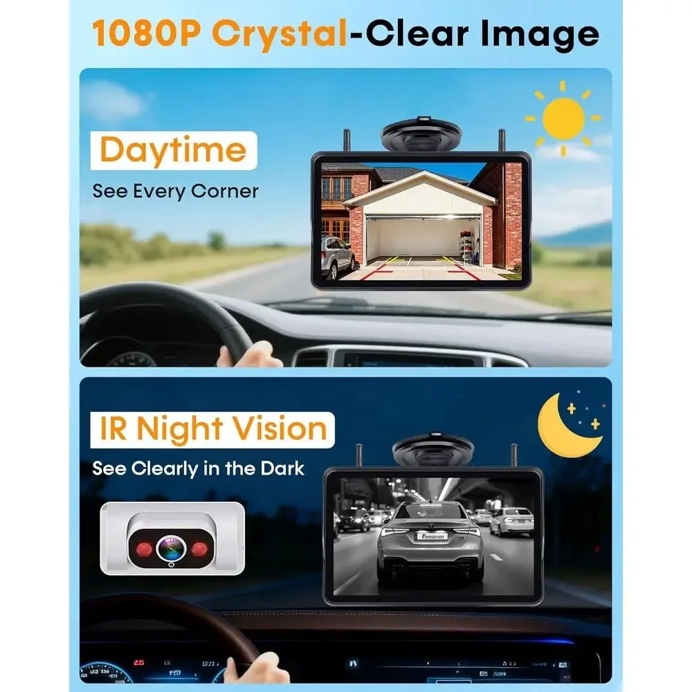 กล้องมองหลังไร้สายสำหรับรถบ้าน - Cameras บทวิจารณ์และราคา