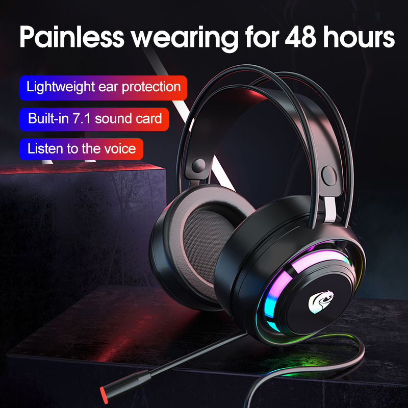 ชุดหูฟังสำหรับเล่นเกม PSH-300  - Gaming Headset With Mic Rgb บทวิจารณ์และราคา