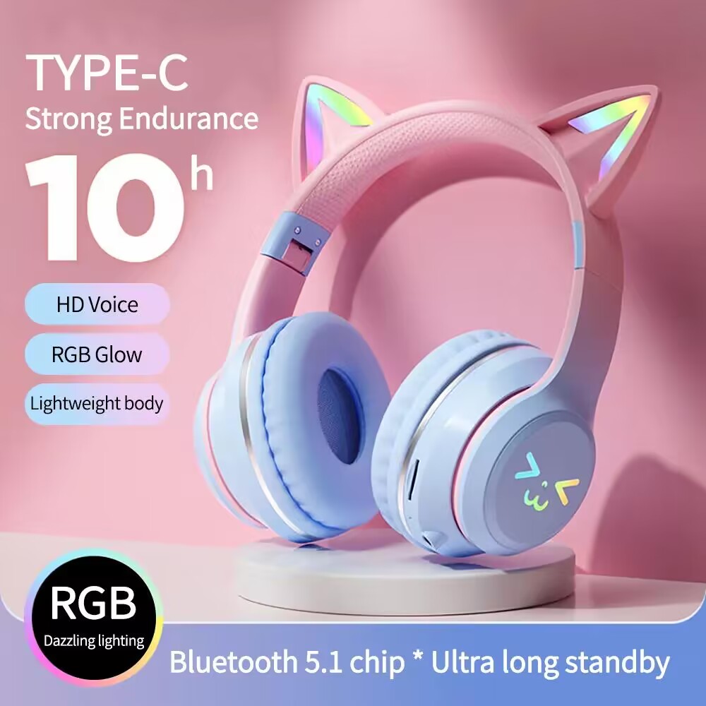หูฟังเรืองแสง RGB หูฟังเอียบัด - Gaming Headset With Mic Rgb บทวิจารณ์และราคา