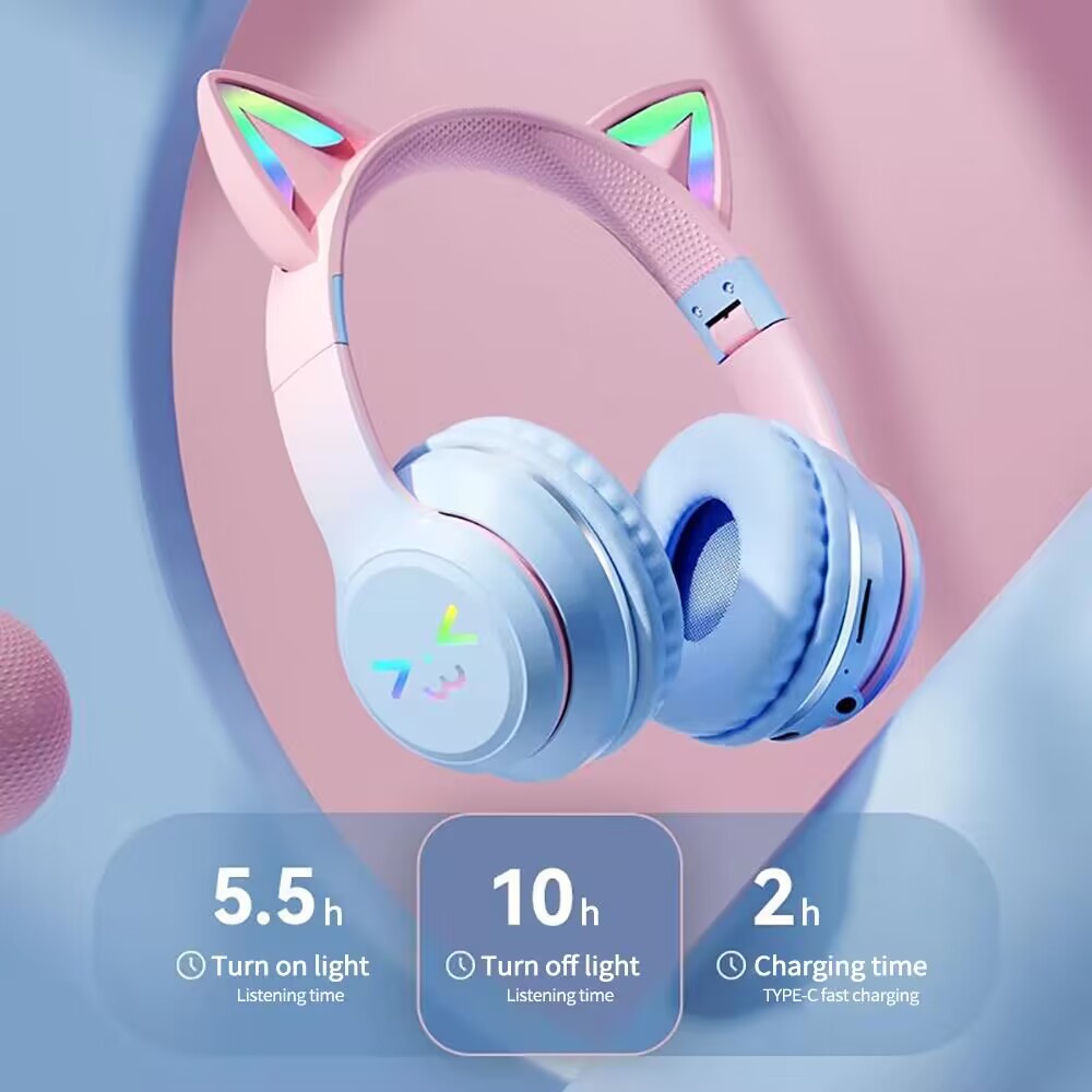 หูฟังเรืองแสง RGB หูฟังเอียบัด - Gaming Headset With Mic Rgb บทวิจารณ์และราคา