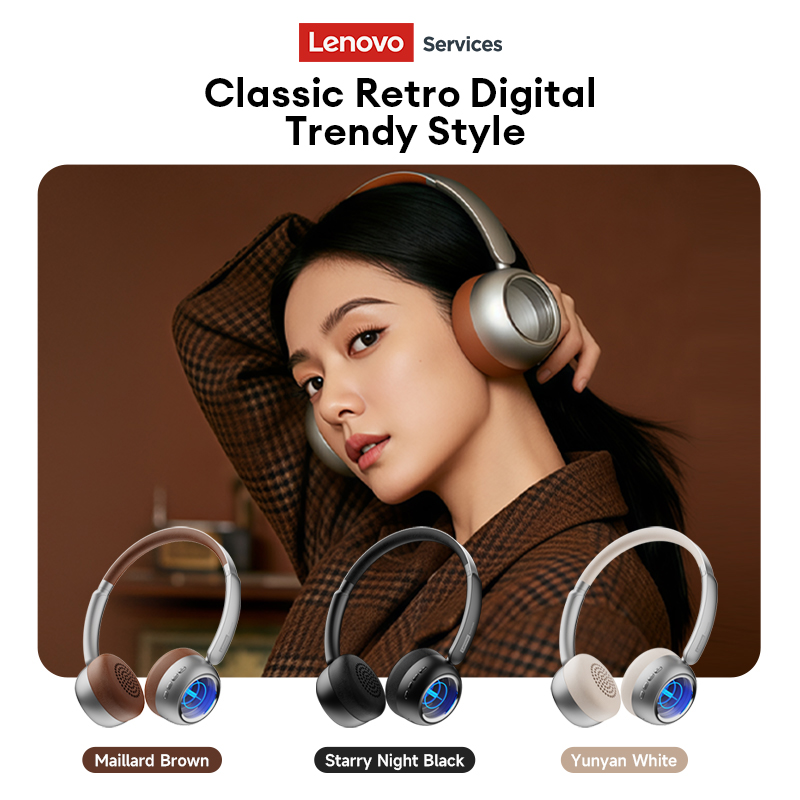 เลอโนโว LS101 เรโทร เมลลาร์ด บ - Anc Wireless Over Ear Headphones บทวิจารณ์และราคา