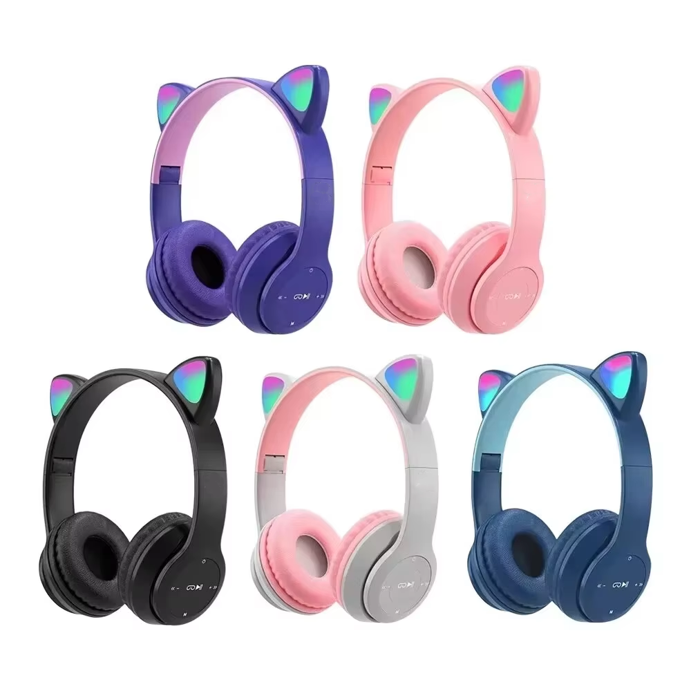 หูฟังเกมมิ่งไร้สายสำหรับเด็ก ร - Cat Ear Bluetooth Headset Led บทวิจารณ์และราคา