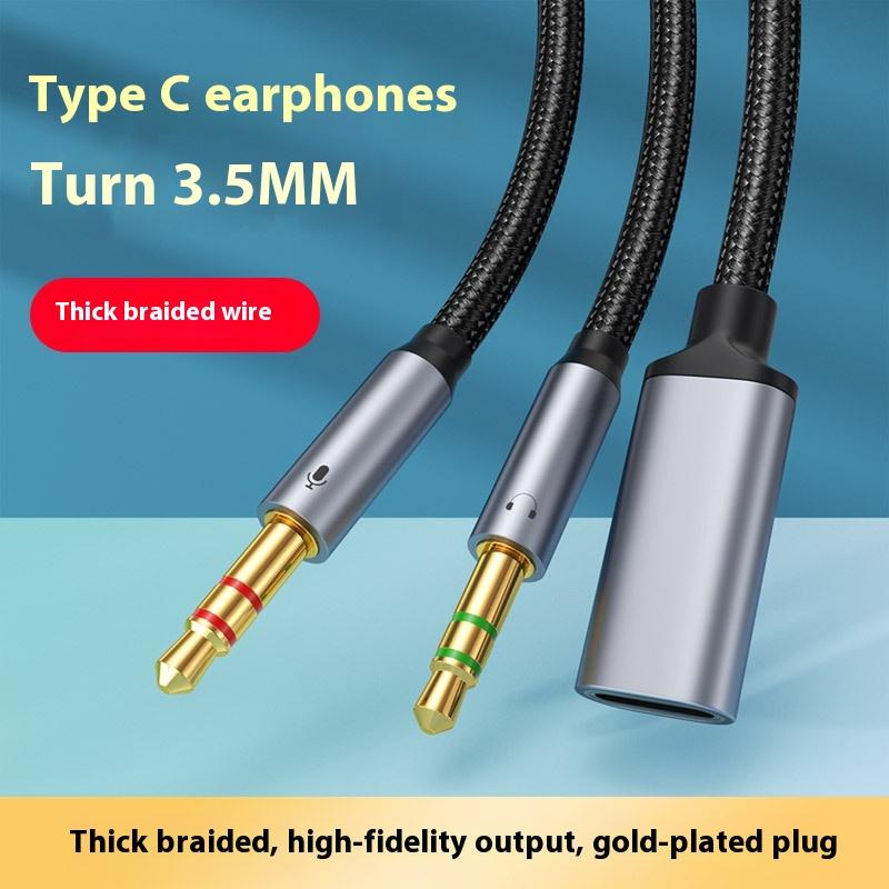 1 ชิ้นโทรศัพท์แท็บเล็ตพีซีอุปก - Type C Wired Earphones With Mic บทวิจารณ์และราคา
