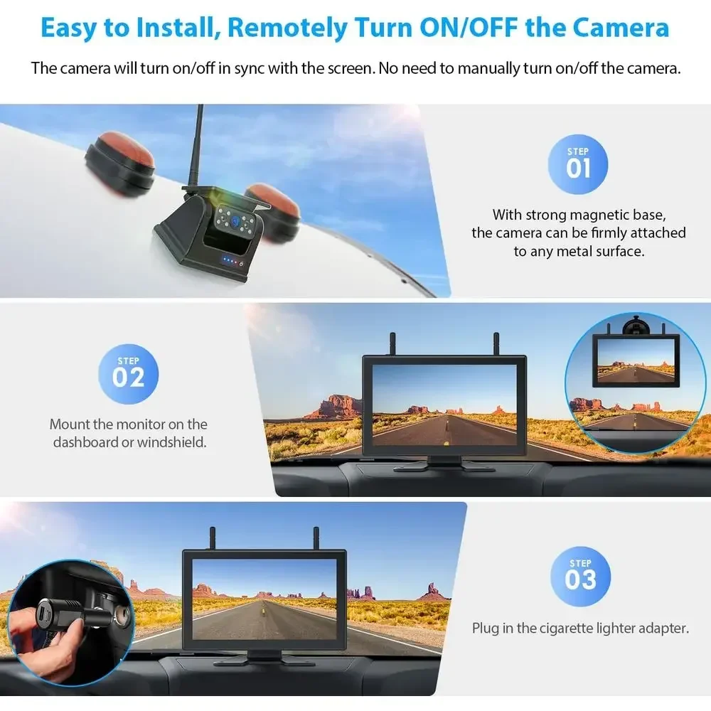 กล้องมองหลังไร้สายระบบแม่เหล็ก - Cameras บทวิจารณ์และราคา