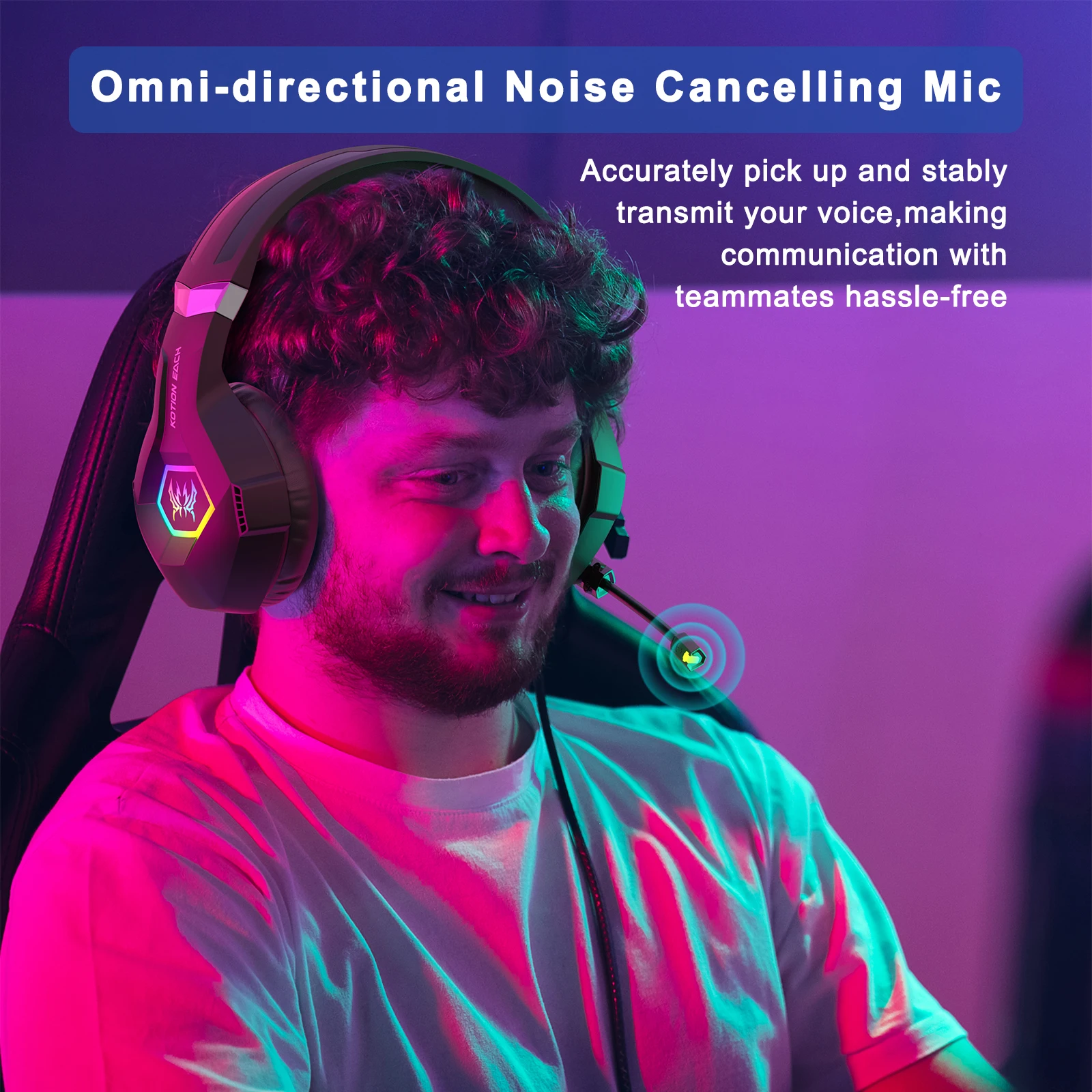 ชุดหูฟังสําหรับเล่นเกมแบบมีสาย - Gaming Headset With Mic Rgb บทวิจารณ์และราคา