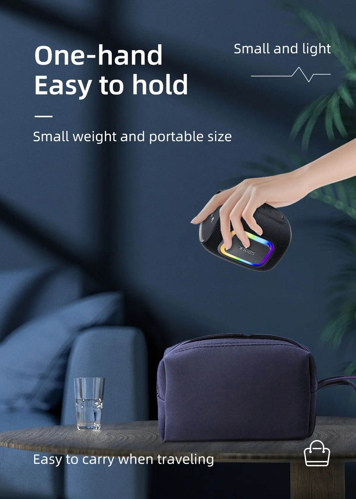 SODLK T26 มินิบลูทูธลำโพงกลางแ - Portable Bluetooth Speaker Waterproof Ipx7 บทวิจารณ์และราคา