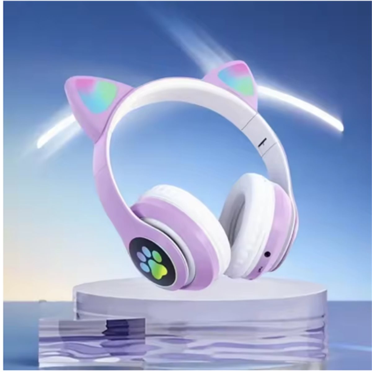 DT75BG ชุดหูฟังบลูทูธหูแมวน่าร - Cat Ear Bluetooth Headset Led บทวิจารณ์และราคา