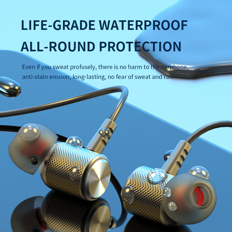 บลูทูธ 5.0 หูฟังแบบคล้องคอไฮไฟ - Magnetic Neckband Sports Earphones บทวิจารณ์และราคา